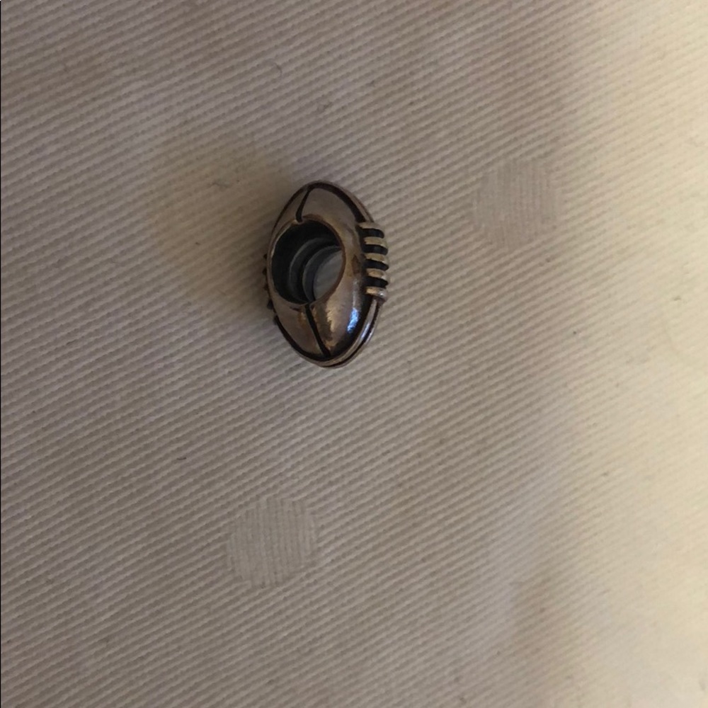 Pandora football charm EUC